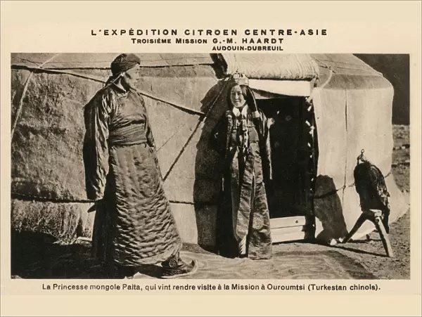Princess Nirgidma visits Citroen Central Asian Expedition