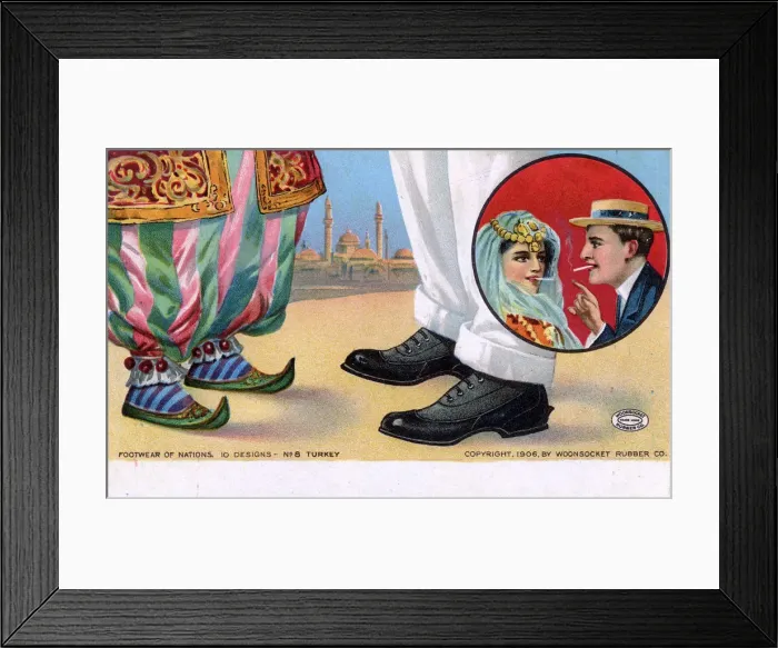 Framed Print : Footwear of the Nations - Turkey (and Western) Framed Print : Footwear of the Nations - Turkey (and Western)