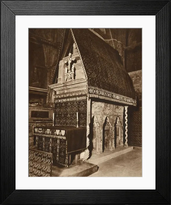 Framed Print : The Shrine of Edward the Confessor - Westminster Abbey Framed Print : The Shrine of Edward the Confessor - Westminster Abbey