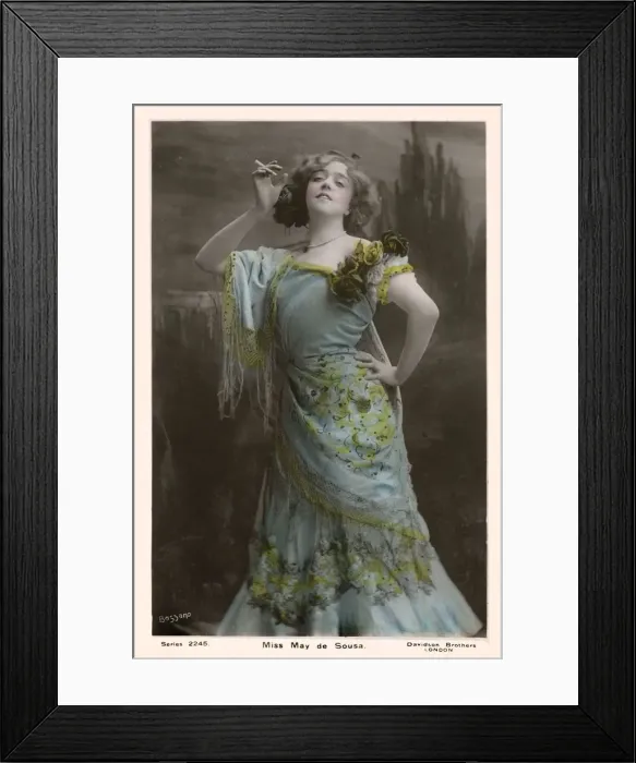 Framed Print : Miss May de Sousa - EAmerican singer and actress Framed Print : Miss May de Sousa - EAmerican singer and actress