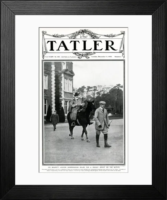 Framed Print : King Edward VII, Sandringham 1909