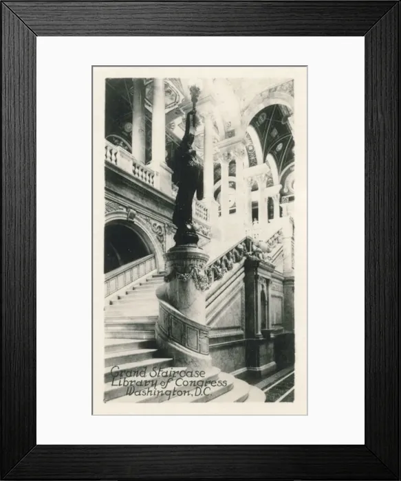 : Washington DC, USA - Grand Staircase - Library of Congress : Washington DC, USA - Grand Staircase - Library of Congress