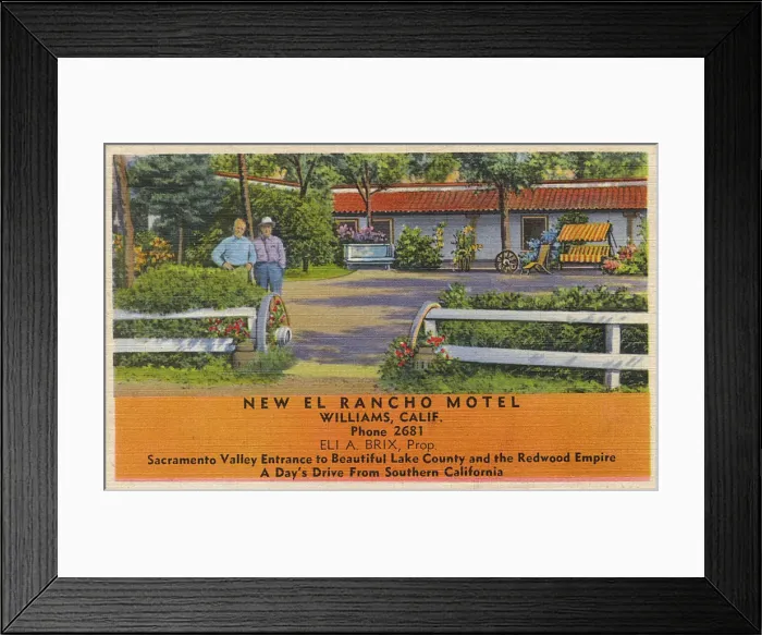 Framed Print : New El Rancho Motel, Williams, California, USA Framed Print : New El Rancho Motel, Williams, California, USA