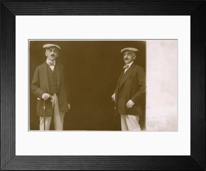 Framed Print : Unusual Mirror Image portrait postcard Framed Print : Unusual Mirror Image portrait postcard