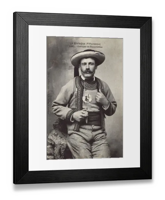 Framed Print : Brittany, France - Traditional male costume - Douarnenez Framed Print : Brittany, France - Traditional male costume - Douarnenez