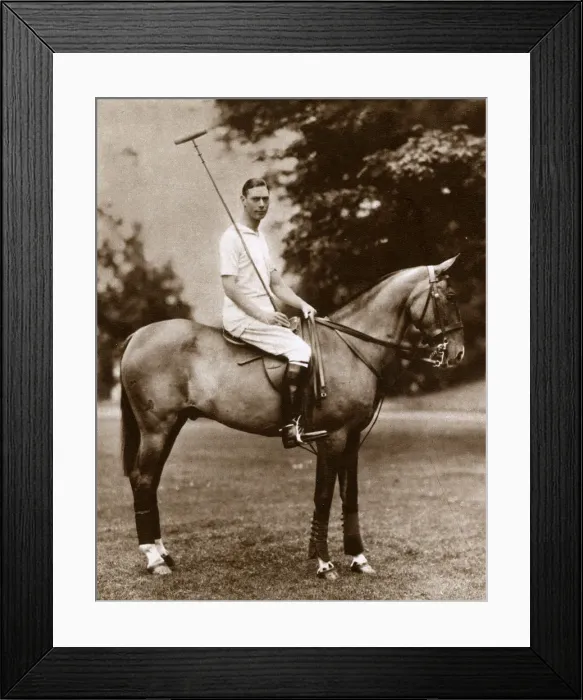 Framed Print : Albert, Duke of York playing Polo Framed Print : Albert, Duke of York playing Polo