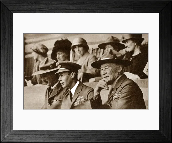 Framed Print : Albert, Duke of York and Lord Baden-Powell, Wembley Jamboree Framed Print : Albert, Duke of York and Lord Baden-Powell, Wembley Jamboree