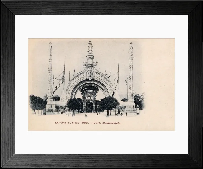 Framed Print : The Monumental Gate - Paris Exposition of 1900 Framed Print : The Monumental Gate - Paris Exposition of 1900