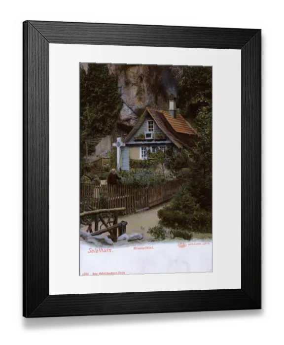 Framed Print : Hermit in garden of his Hermitage at Solothurn, Switzerland Framed Print : Hermit in garden of his Hermitage at Solothurn, Switzerland