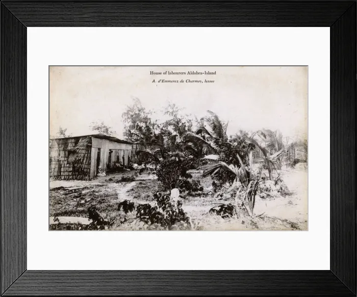 Framed Print : Labourers House - Picault Island, Aldabra Group Framed Print : Labourers House - Picault Island, Aldabra Group