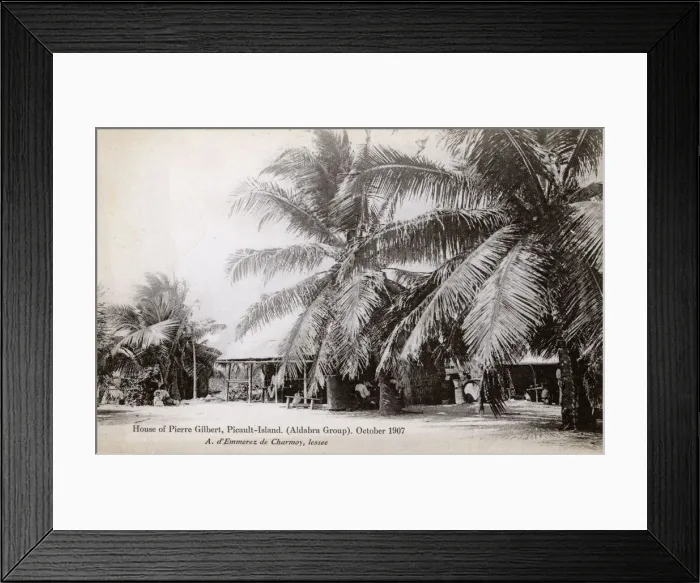 Framed Print : House of Pierre Gilbert - Picault Island, Aldabra Group Framed Print : House of Pierre Gilbert - Picault Island, Aldabra Group