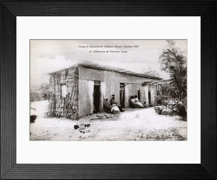 Framed Print : Labourers House - Picault Island, Aldabra Group Framed Print : Labourers House - Picault Island, Aldabra Group