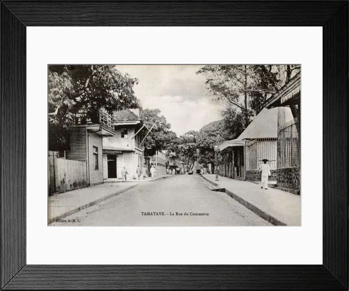 Framed Print : Madagascar - Tuamasina (Tamatave) - La Rue de la Commerce Framed Print : Madagascar - Tuamasina (Tamatave) - La Rue de la Commerce