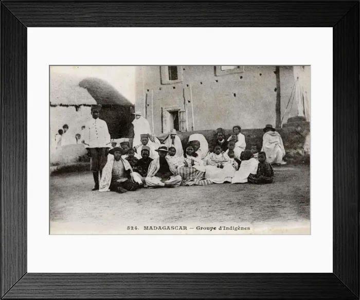 Framed Print : Madagascar, Tuamasina (Tamatave), Group of Indigenous People Framed Print : Madagascar, Tuamasina (Tamatave), Group of Indigenous People