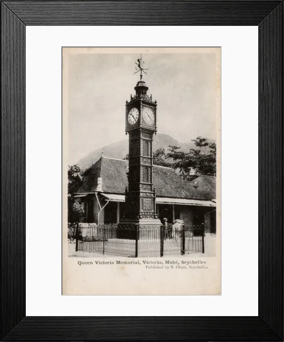Framed Print : Mahe, Seychelles - Queen Victoria Memorial Framed Print : Mahe, Seychelles - Queen Victoria Memorial
