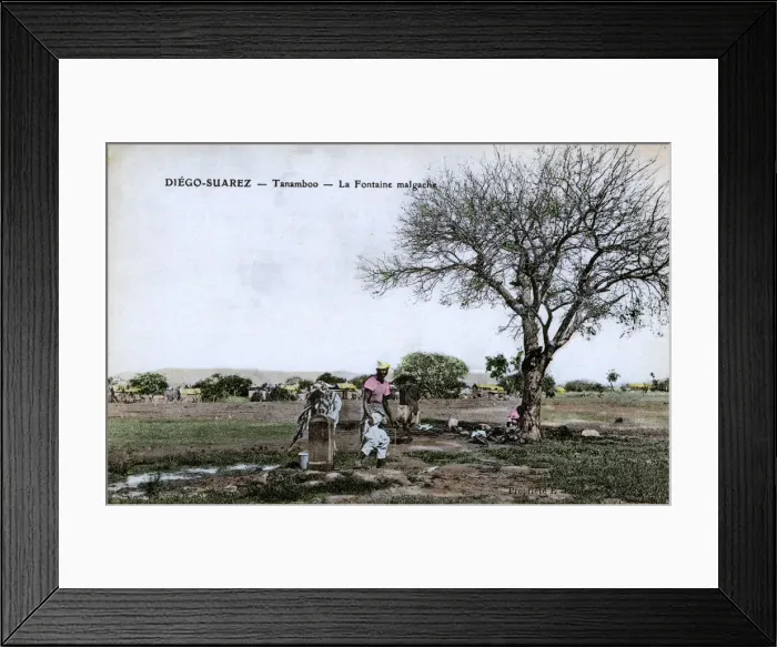 Framed Print : Madagascar, Antsiranana (Diego-Suarez), Fountain at Tanamboo Framed Print : Madagascar, Antsiranana (Diego-Suarez), Fountain at Tanamboo
