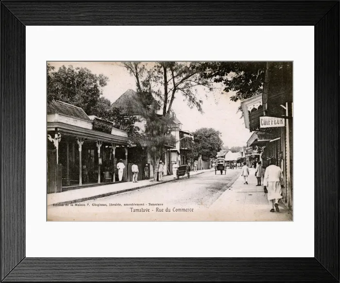 Framed Print : Madagascar - Toamasina (Tamatave) - Rue de Commerce Framed Print : Madagascar - Toamasina (Tamatave) - Rue de Commerce