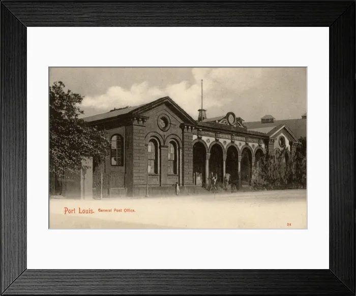 Framed Print : Mauritius - Port Louis - General Post Office