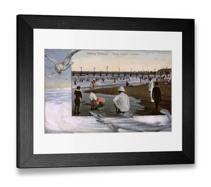 Framed Print : South Africa - Durban - Bathing Enclosure on Ocean Beach Framed Print : South Africa - Durban - Bathing Enclosure on Ocean Beach