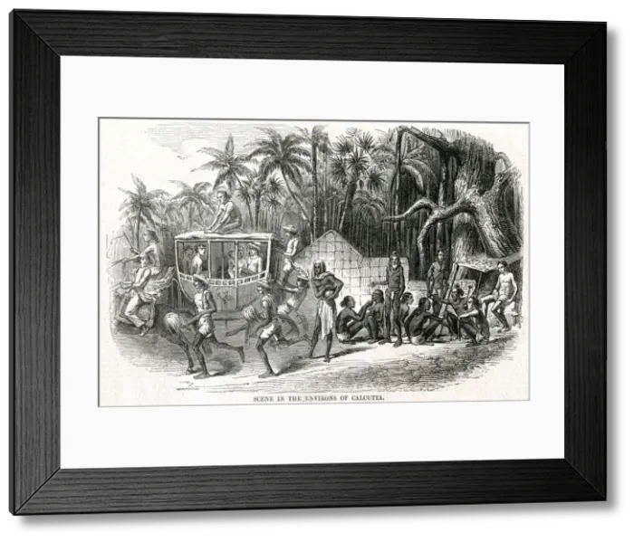 Framed Print : Scene in the environs of Calcutta 1857 Framed Print : Scene in the environs of Calcutta 1857