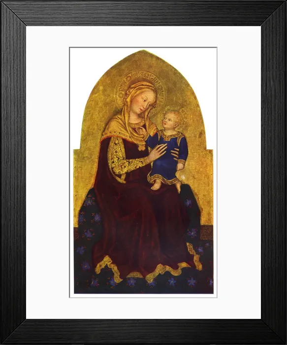 Framed Print : Madonna and Child by Gentile da Fabriano Framed Print : Madonna and Child by Gentile da Fabriano