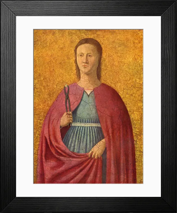 Framed Print : Saint Apollonia by Piero della Francesca Framed Print : Saint Apollonia by Piero della Francesca
