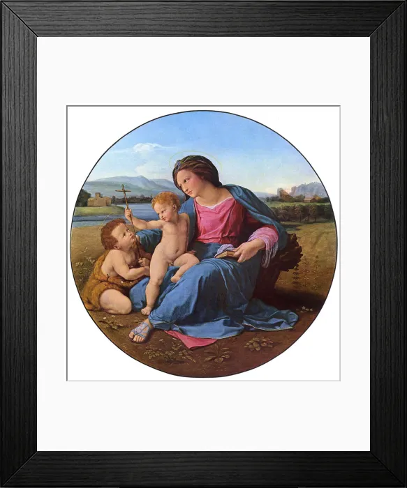 Framed Print : The Alba Madonna, by Raphael Framed Print : The Alba Madonna, by Raphael