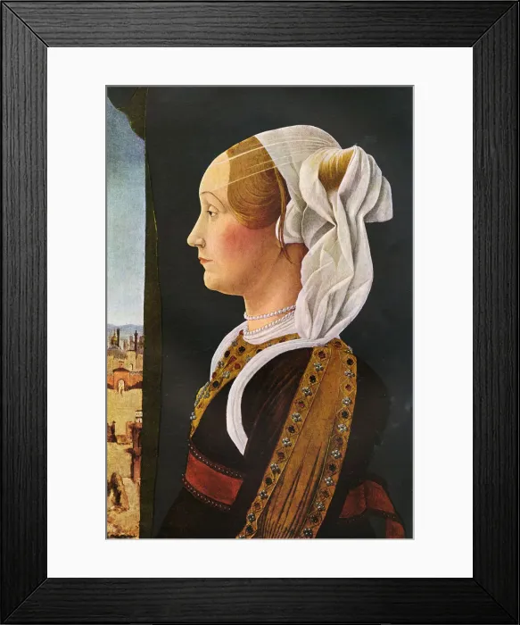 Framed Print : Ginerva Bentivoglio by Ercole Roberti Framed Print : Ginerva Bentivoglio by Ercole Roberti
