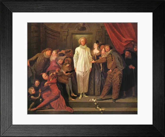 Framed Print : Italian Comedians by Antoine Watteau Framed Print : Italian Comedians by Antoine Watteau