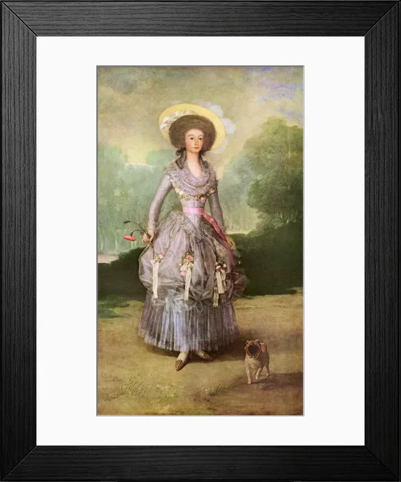 Framed Print : The Marquesa de Pontejos, by Goya Framed Print : The Marquesa de Pontejos, by Goya
