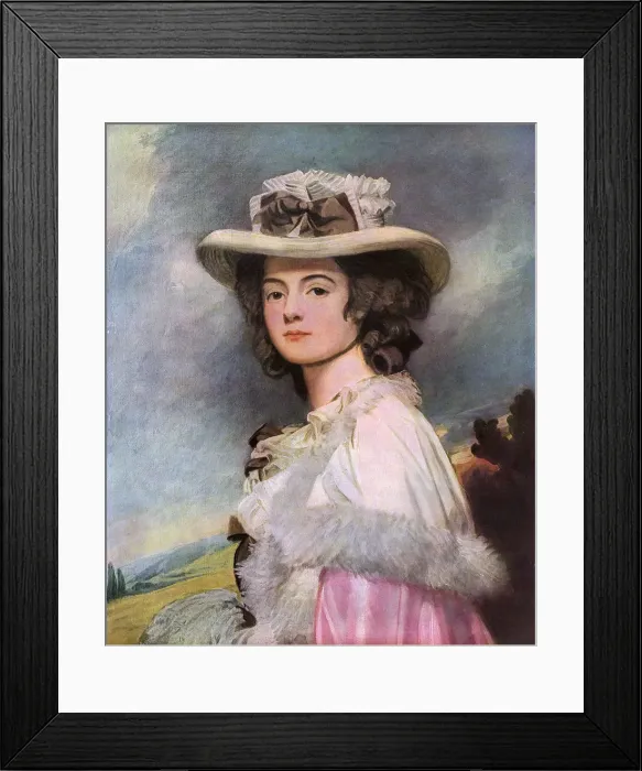 Framed Print : Mrs Davenport by George Romney (1734-1802) Framed Print : Mrs Davenport by George Romney (1734-1802)