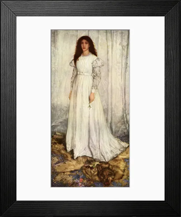 Framed Print : The White Girl by James A. McNeill Whistler Framed Print : The White Girl by James A. McNeill Whistler
