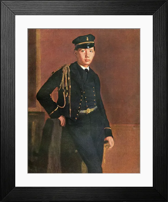 Framed Print : Achille de Gas in the Uniform of a Cadet, by Degas Framed Print : Achille de Gas in the Uniform of a Cadet, by Degas