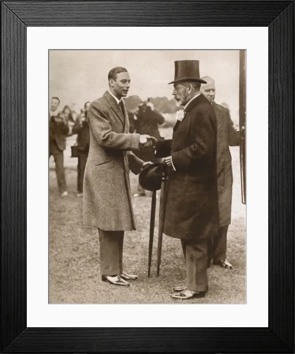 Framed Print : Duke of York and Father King George V at Royal Horse Show Framed Print : Duke of York and Father King George V at Royal Horse Show