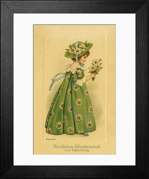 Framed Print : Girl in daisy costume Framed Print : Girl in daisy costume