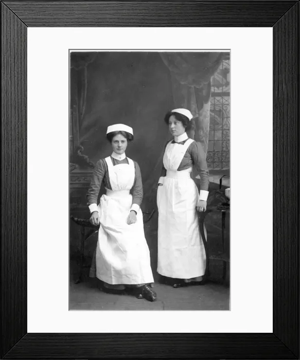 Framed Print : Portrait of two nurses Framed Print : Portrait of two nurses
