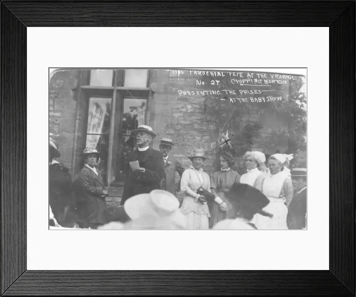 Framed Print : Nurses at Chipping Norton Parochial Fete baby show Framed Print : Nurses at Chipping Norton Parochial Fete baby show