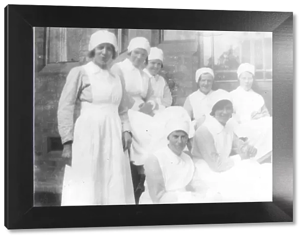 Group of nurses outdoors