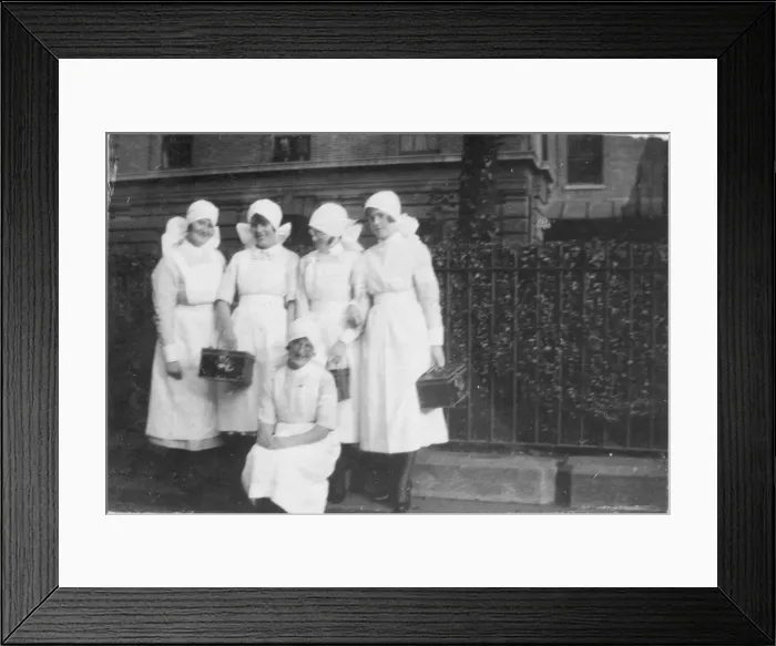 Framed Print : Nurse coming off night duty