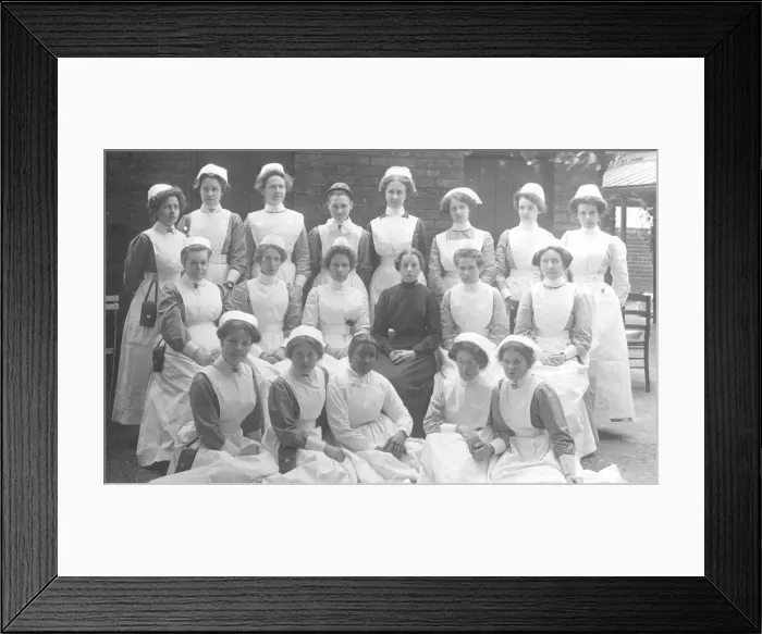 Framed Print : Formal group of nurses Framed Print : Formal group of nurses