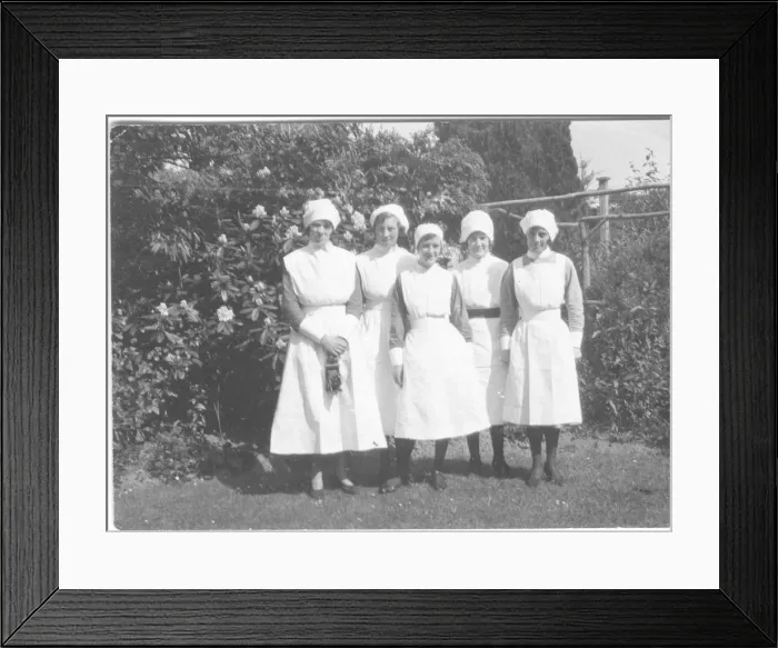 Framed Print : Group of nurses outdoors Framed Print : Group of nurses outdoors