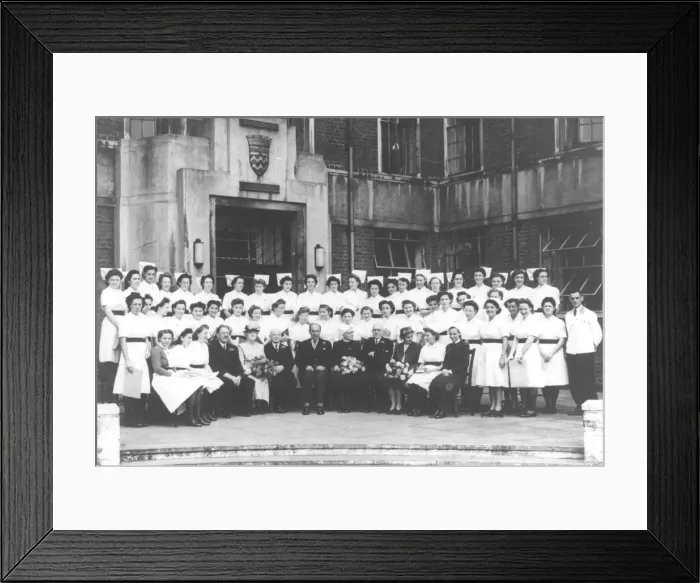 Framed Print : Formal Nurses? prize giving group, Hammersmith Hospital Framed Print : Formal Nurses? prize giving group, Hammersmith Hospital