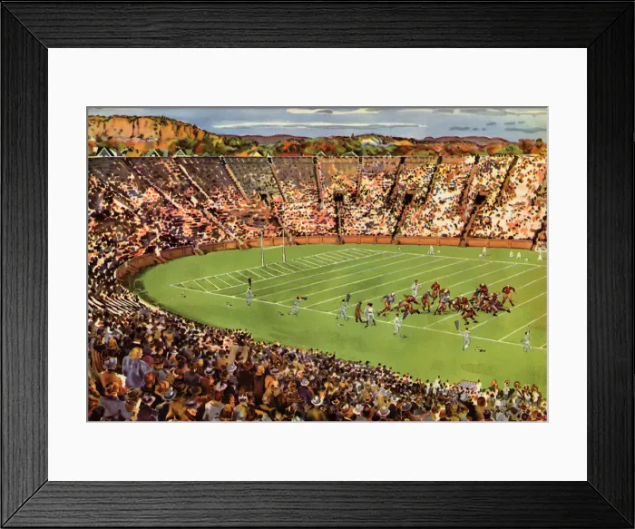 Framed Print : Football Stadium Date: 1941 Framed Print : Football Stadium Date: 1941