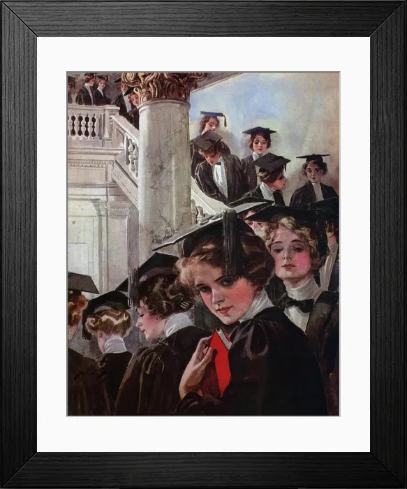 Framed Print : Women Graduates Date: 1910 Framed Print : Women Graduates Date: 1910