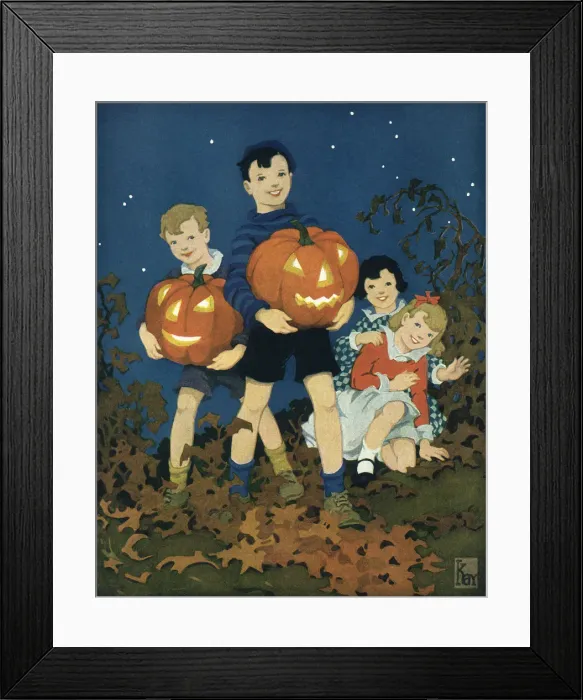 Framed Print : Halloween Fun Date: 1934 Framed Print : Halloween Fun Date: 1934