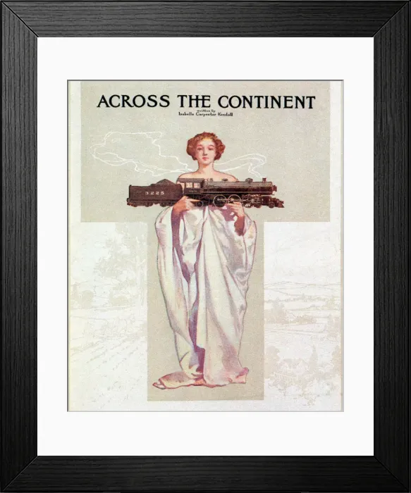 Framed Print : Woman with train Framed Print : Woman with train
