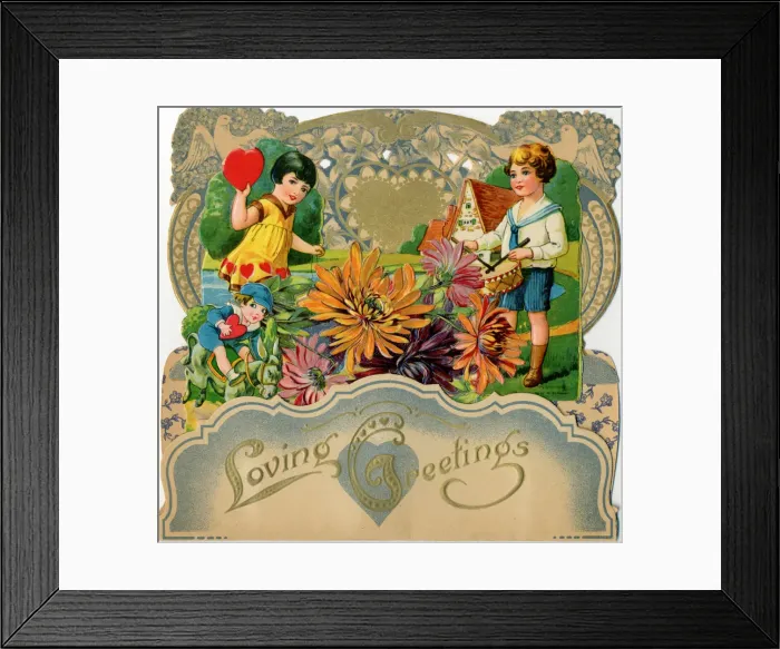 Framed Print : Valentine Children Framed Print : Valentine Children