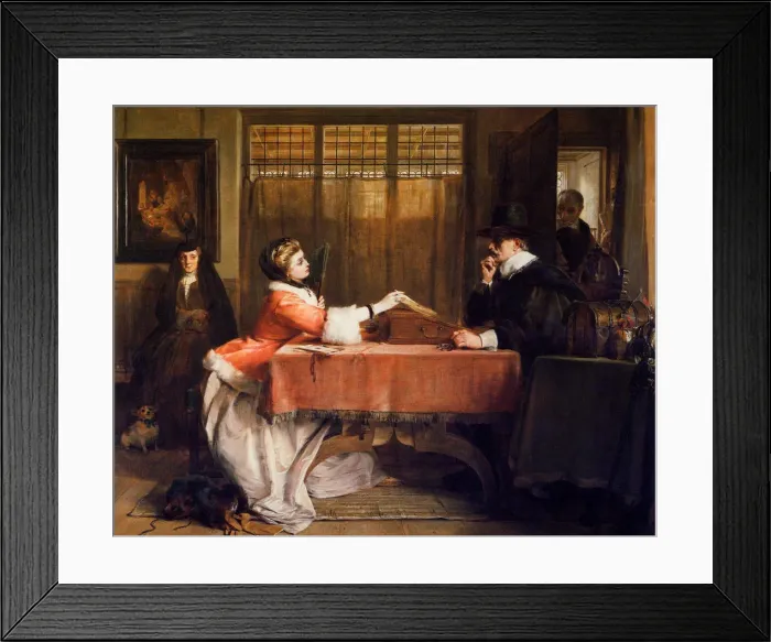 Framed Print : The Banker???s Private Room Date: 1880 Framed Print : The Banker???s Private Room Date: 1880