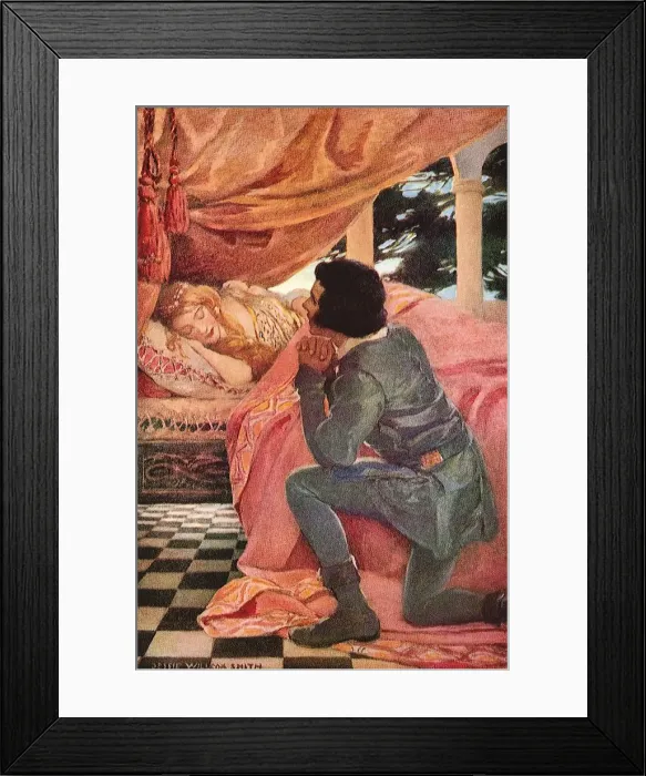 Framed Print : The Sleeping Beauty Date: 1911 Framed Print : The Sleeping Beauty Date: 1911