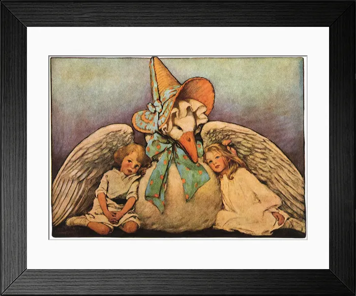 Framed Print : Mother Goose Date: 1914 Framed Print : Mother Goose Date: 1914